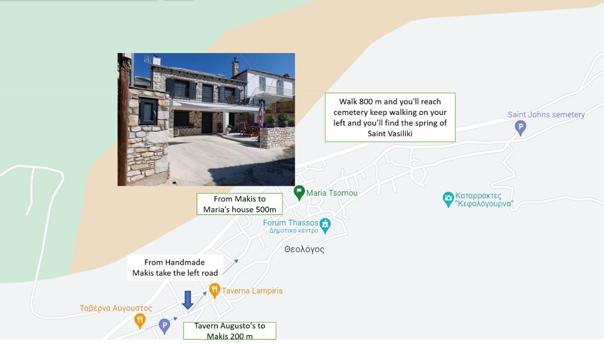 Maria Tsomou Villa Theologos  Bagian luar foto